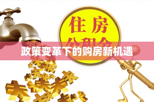 梧栖政策变革下的购房新机遇