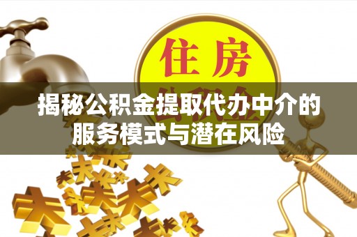 梧栖揭秘公积金提取代办中介的服务模式与潜在风险